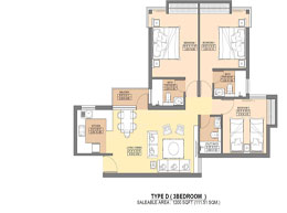 Floor Plans Type D(3 Bedroom)