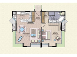 Floor Plans 1-BHK-TYPICAL-FOOR PLAN (128 SQM)