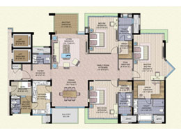 Floor Plans 3-BHK--EVEN-FL-UNIT