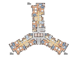 Floor Plans Cluster Plan Tower D, G+38