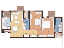 Floor Plans Tower A/A1/A2/B/B1 Type - A1(2BHK)