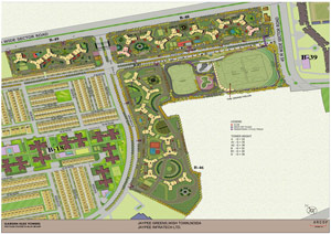 Site Plan Garden Isles Residential Noida