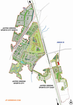Jaypee aman 3 location map