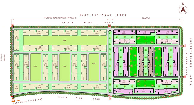 Jaypee Aman3 Site layout plan