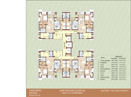 Floor Plans A-LOWER-PENTHOUSE-CLUSTER-PLAN