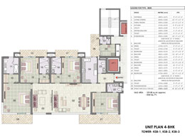 Floor Plans Tower KBS 4 BHK