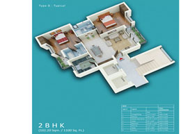 Floor Plans 2BHK