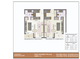 Floor Plans Studio Apartment+Type A & B-575 & 595 Sq. ft.