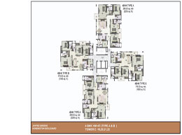 Floor Plans 4 BHK+W+4T+Type A & B