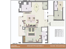 Floor Plans Duplex Unit Lover level-2055 Sq. ft.