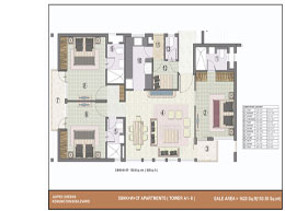 Floor Plans 3 BHK+W+3T-1620 Sq. ft.