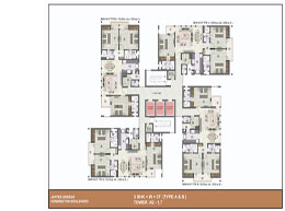 Floor Plans 3 BHK+W+3T+Type A & B
