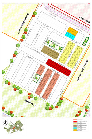 Site Plan Kensington Park Plots Residential Wish Town Agra