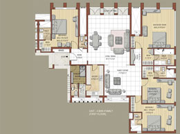 Floor Plans First Floor-4BHK+Family
