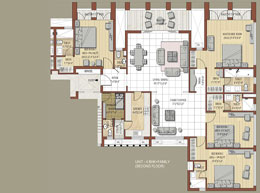 Floor Plans Second Floor-4BHK+Family