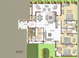 Floor Plans Ground Floor-3BHK+Family