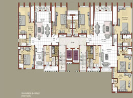 Floor Plans First Floor 3BHK+Family& 4BHK+Family