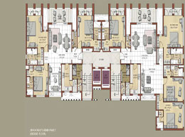 Floor Plans Second Floor 3BHK+Family& 4BHK+Family