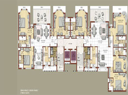 Floor Plans Third Floor 3BHK+Family& 4BHK+Family