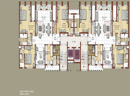 Floor Plans First Floor 3 BHK+Family( 2 NOS.)