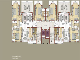 Floor Plans Third Floor 3 BHK+Family( 2 NOS.)