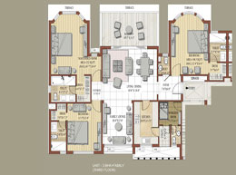 Floor Plans Third Floor-3BHK+Family