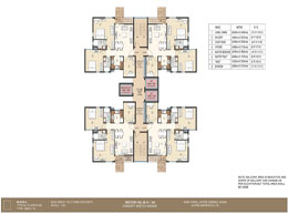 Floor Plan 2BHK + W - Floor Plan