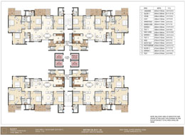 Floor Plan Block P 4BHK + W - Floor Plan
