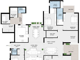 Floor Plans 4 BHK