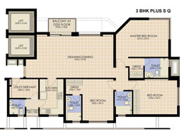 Floor Plans 3 BR UNIT TYPE 1