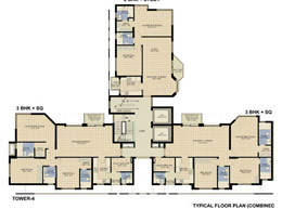 Floor Plans TYPICAL FLOOR COMBINED-4, 5