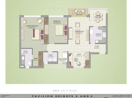 Floor Plans 2BHK Unit Plane
