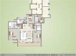 Floor Plans 2BHK-Pent-House-Upper-Level Type-2