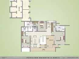 Floor Plans 3BHK-Pent-House-Upper-Level Type-1