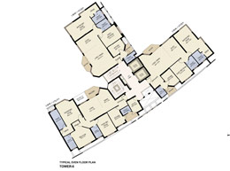 Floor Plans Typical Even Plan Tower-6