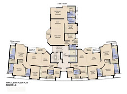 Floor Plans Typical Even Plan Tower-8