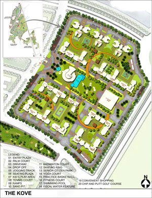 Site Plan The Kove Sports City