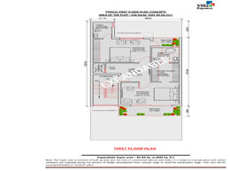 Floor Plans First Floor 140 Sq. Mts.