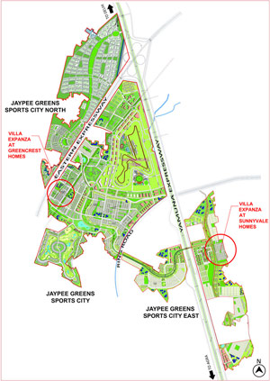 Villa Expanza Location Map