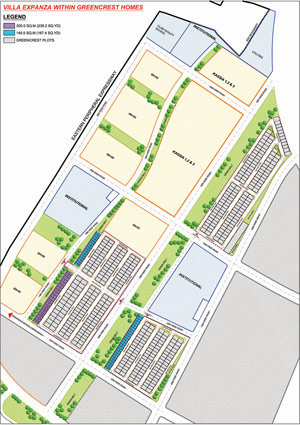 Site Plan Villa Expanza Sports City