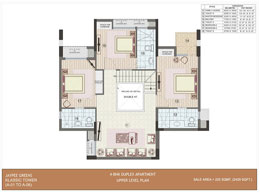 Floor Plans 4 BHK Plan Upper_2420 Sq. ft.